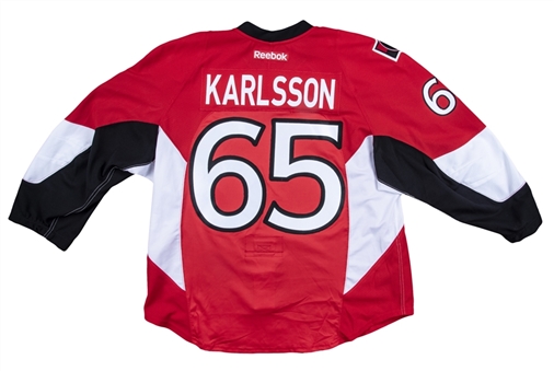 2016 Erik Karlsson Game Used Ottawa Senators Red Jersey Used on 12/29/2016 - Daniel Alfredsson Retirement Night (Senators LOA)